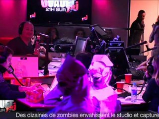 Des dizaines de zombies envahissent le studio et capturent Justin !