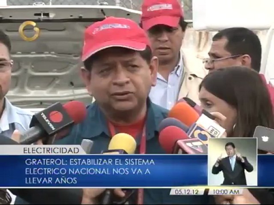 Corpoelec: "Estabilizar el sistema eléctrico nacional nos va a llevar años"