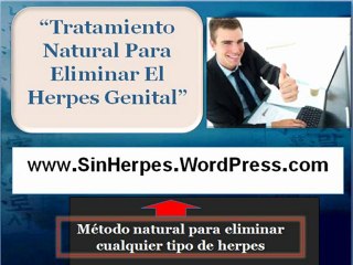 Tratamiento para eliminar el herpes genital | Como curar un herpes