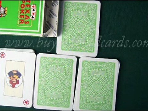 MARKED-POKER Modiano-Texas-Hold'em-Green Card-Cheating-tricks