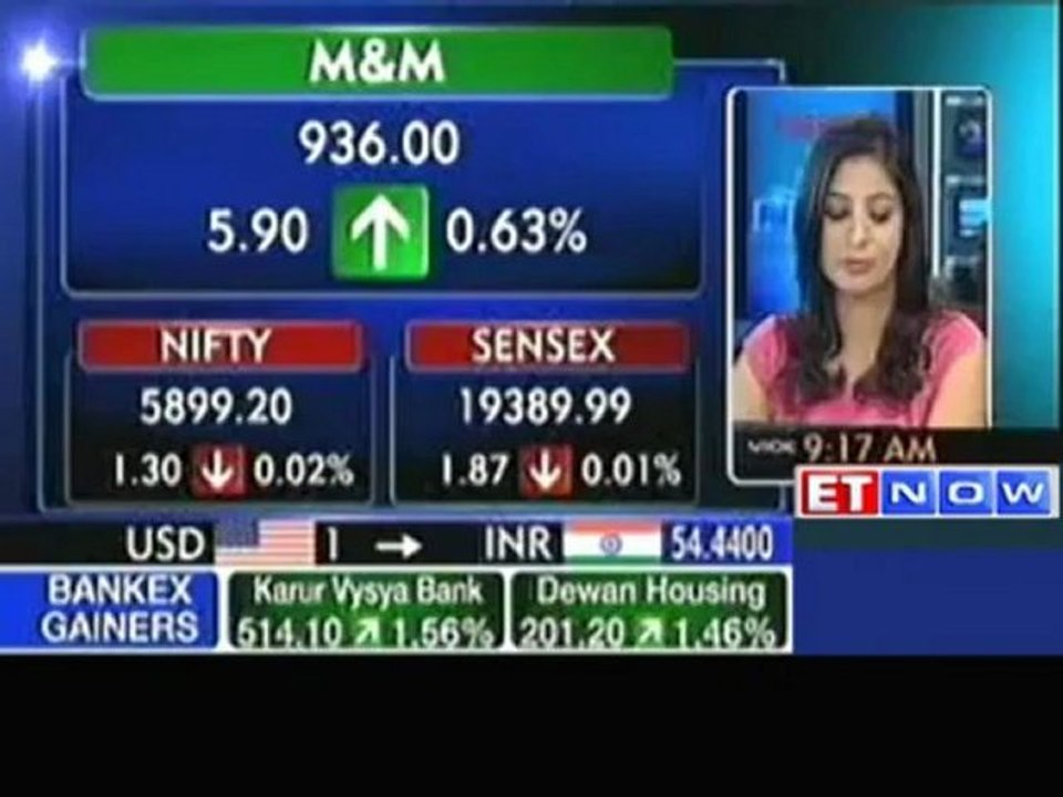 Markets open flat; Reliance Infra, Tata Motors up