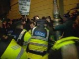 Scuffles at Ireland anti-austerity protest