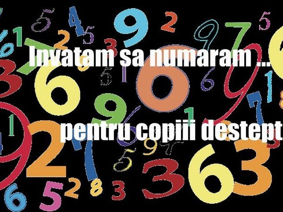 Invatam sa numaram (cantece copiii)