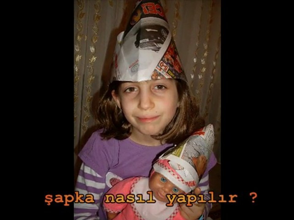 origami ŞAPKA yapımı