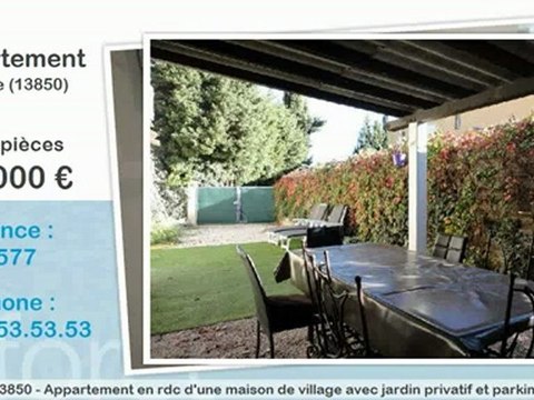 Vente appartement 3 pièces Greasque