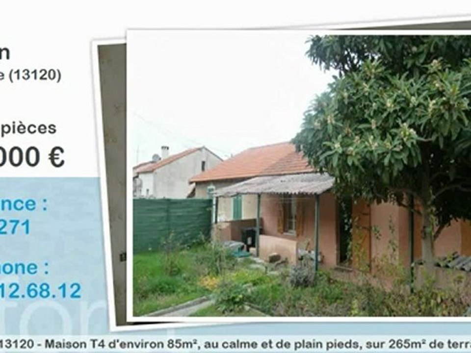 Vente maison 4 pièces Gardanne