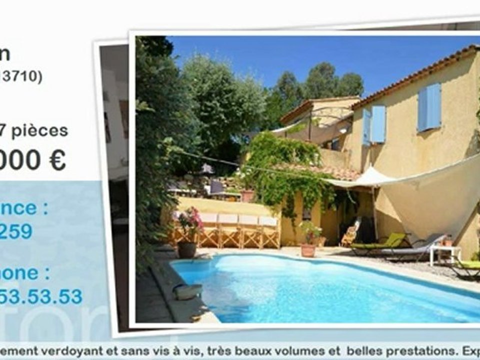Vente maison 7 pièces Fuveau