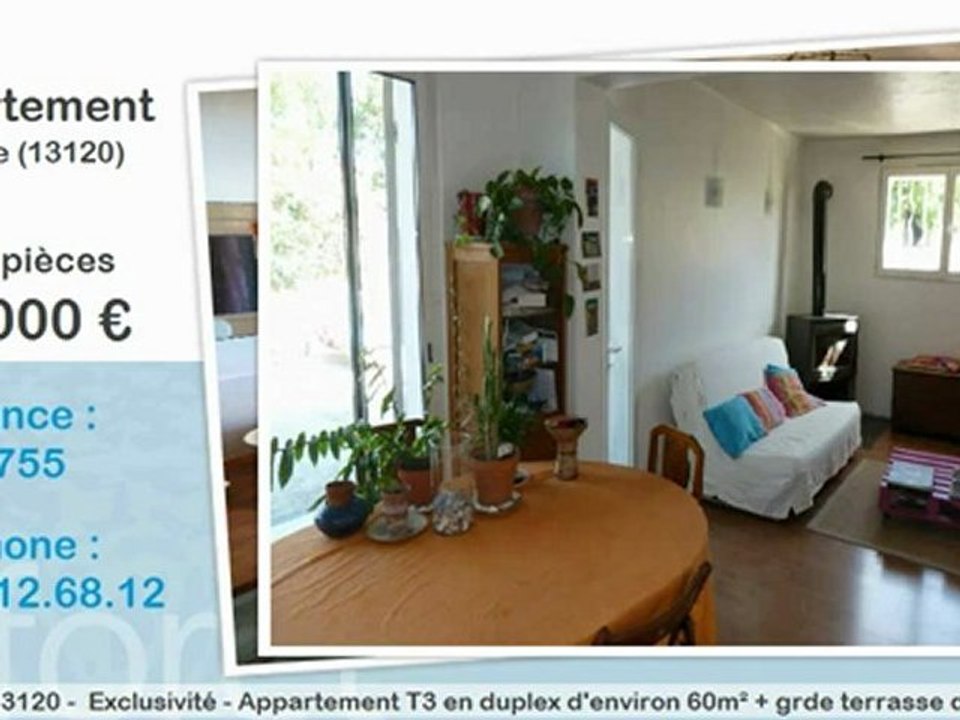 Vente appartement 3 pièces Gardanne