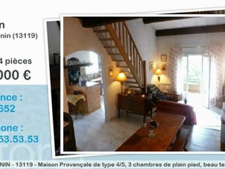Vente maison 4 pièces St savournin