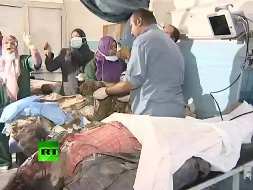 Extremely graphic footage: Libyan children killed by NATO bombs