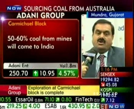 Adani completes coal mining exploration at Carmichael mine in Australia (ET Now)