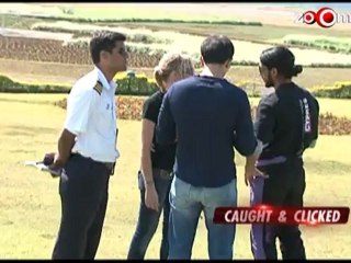 Farhan Akhtar at a sky diving event