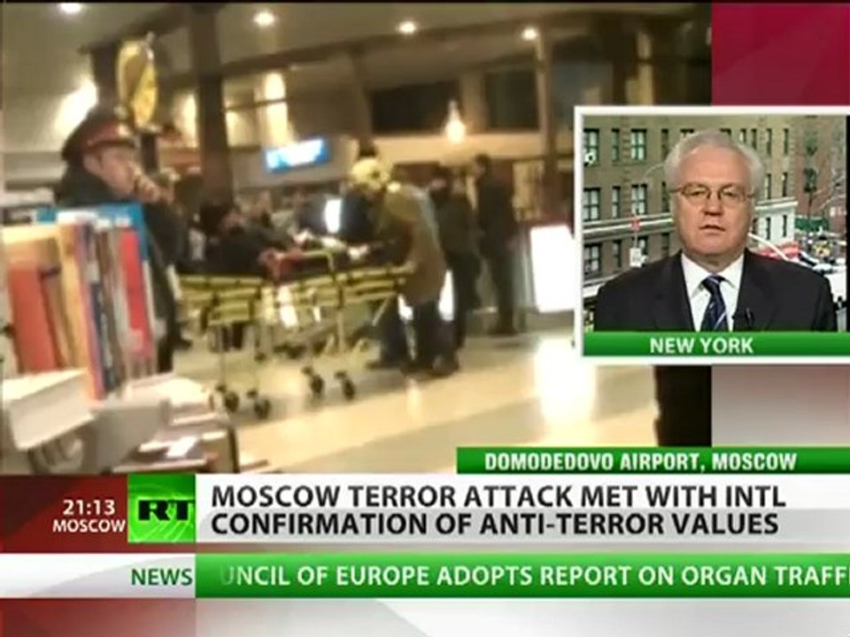Vitaly Churkin: UN outraged over Domodedovo airport explosion