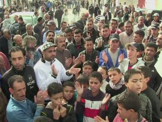 Cidade tunisiana em protesto