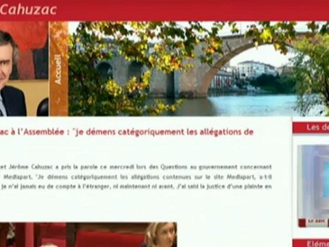 Jérôme Cahuzac pas impressionné par Mediapart