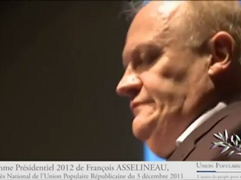 programme d'Asselineau 6-10 Présidentielle 2012