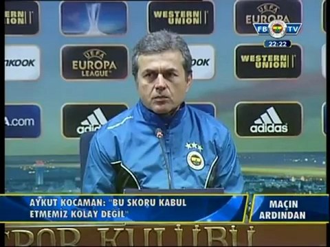 6 Aralık 2012 B.Mönchengladbach Maçı Sonrası Aykut Kocaman Basın Toplantısı