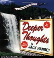 Humor Book Review: Deeper Thoughts, All New by Jack Handey