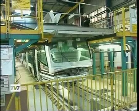 Tv 7 nouvelles rames tramway visite chez ALSTOM La Rochelle