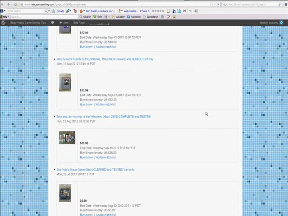 Publishing Your eBay Feed To Your Blog With JavaScript
