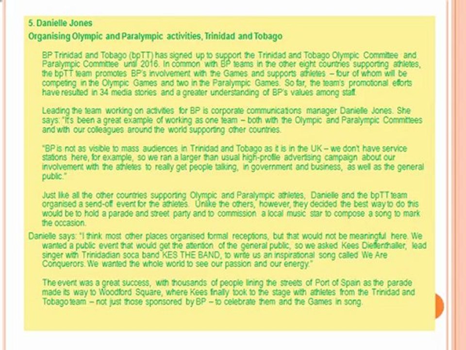 Team BP: London 2012 folk - madrid spain generic article, bp holdings