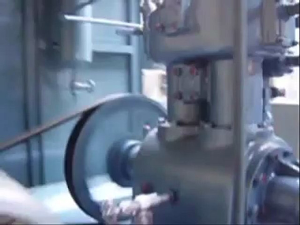 P.P.Co. Reciprocating Two Cylinder Ammonia Compressor Size 4" x 4"