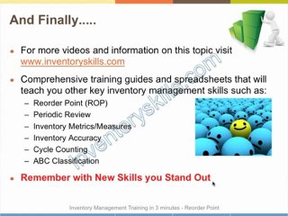 Inventory Mgt Training in 3 minutes ROP