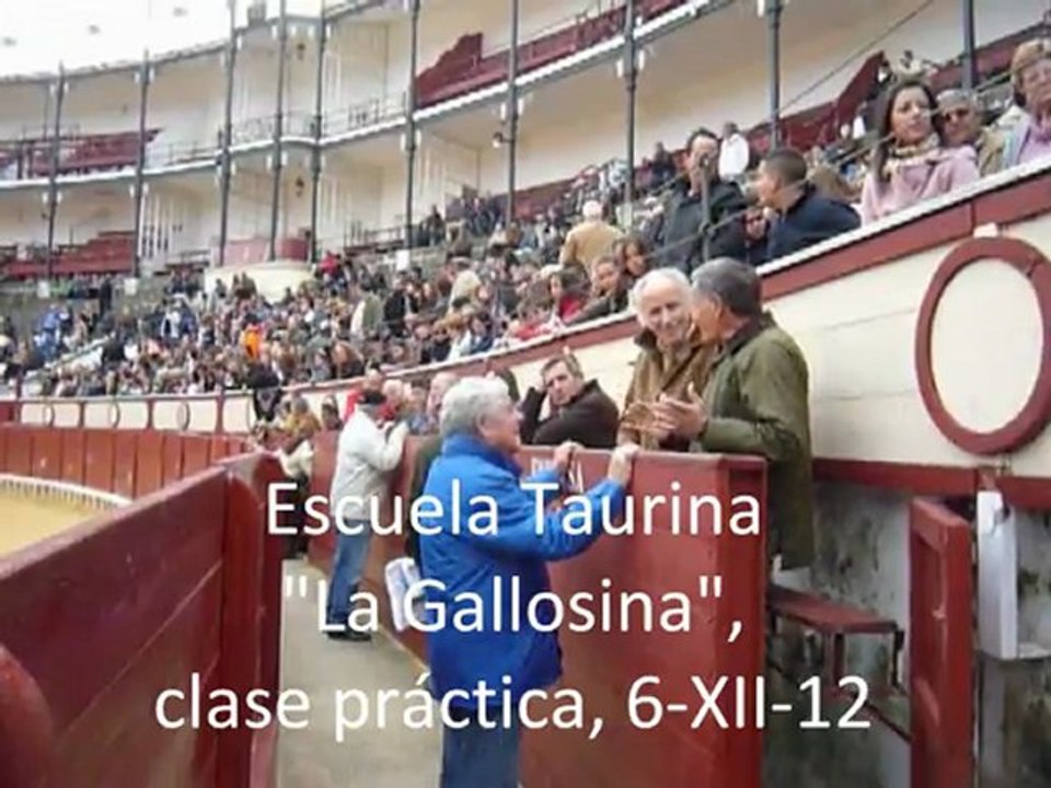 6.12.12 Escuela Taurina La Gallosina clase práctica