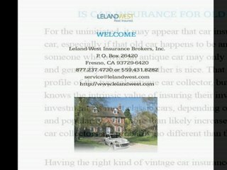 Classic Car Insurance