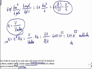 Quimica 1º bachillerato cantidad de sustancia ejercicio 4