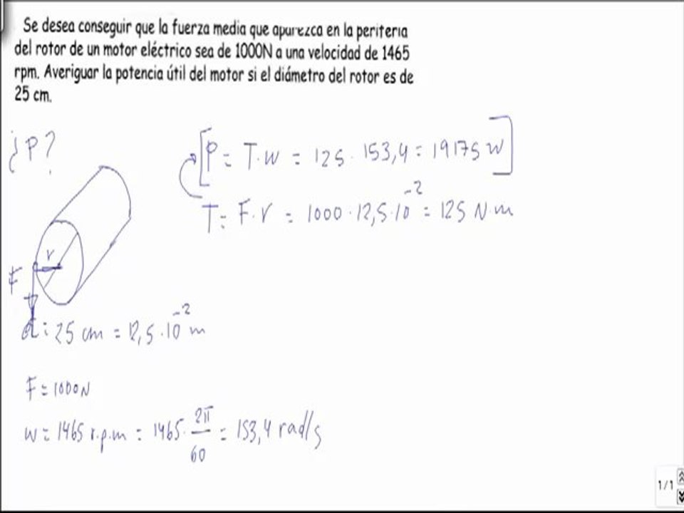 Maquinas electricas determinar potencia util de un motor