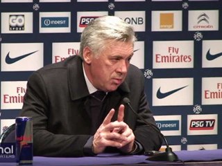 Carlo Ancelotti : La conférence de presse avant PSG-Evian TG