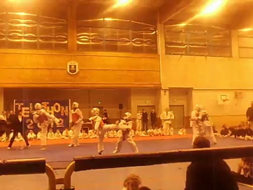 démo taekwondo téléthon 2012