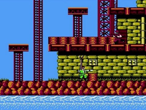 VGA Bionic commando gameplay capcom console nes 1988 HD