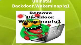 Uninstall Backdoor.Wakeminap!g1 - Completet Removal Of Backdoor Trojan