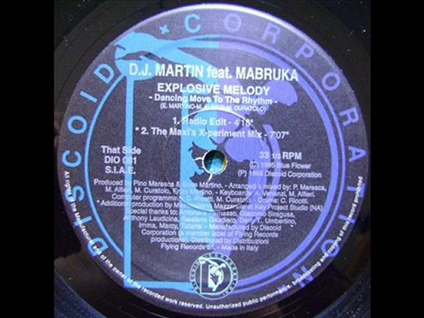 Dj Martin Feat. Mabruka - Explosive Melody (Dancing Move To The Rhythm) (Radio Edit)