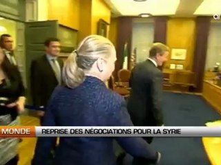 USA: Reprise des négociations pour la Syrie