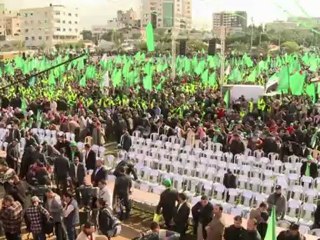 Palestinos festejam 25 anos do Hamas