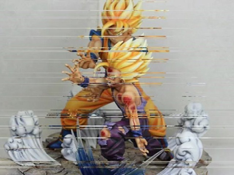 FIGURINE EN RESINE PART 10 SANGOKU ET SANGOHAN KAMEHA  NAMEC-SHENRONZ