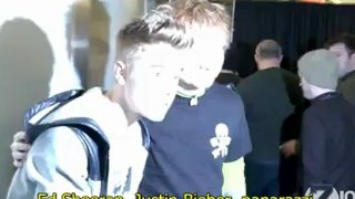 Jingle Ball 2012 - Z100: Justin Bieber é entrevistado nos bastidores [LEGENDADO]
