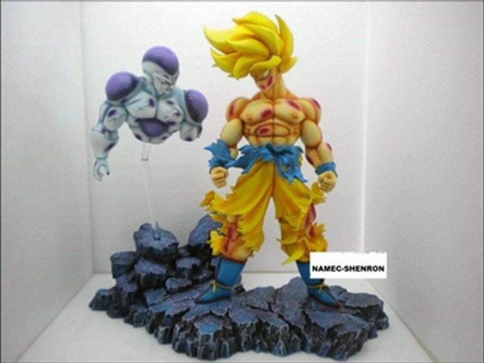 FIGURINE EN RESINE PART 11 SANGOKU VS FREEZER FINAL  NAMEC-SHENRONZ
