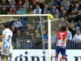 Ocasión de Gámez a la cruceta 1-0 (Málaga vs Granada)
