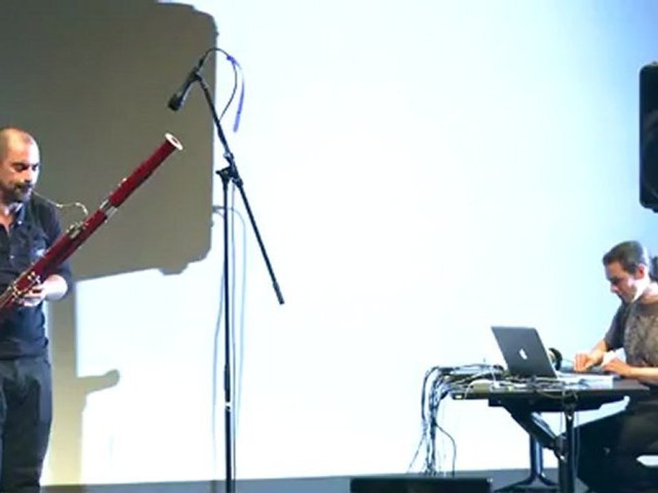 Brice Martin and Benjamin Lévy : OMax performance at Comprovisation 2012 Workshop