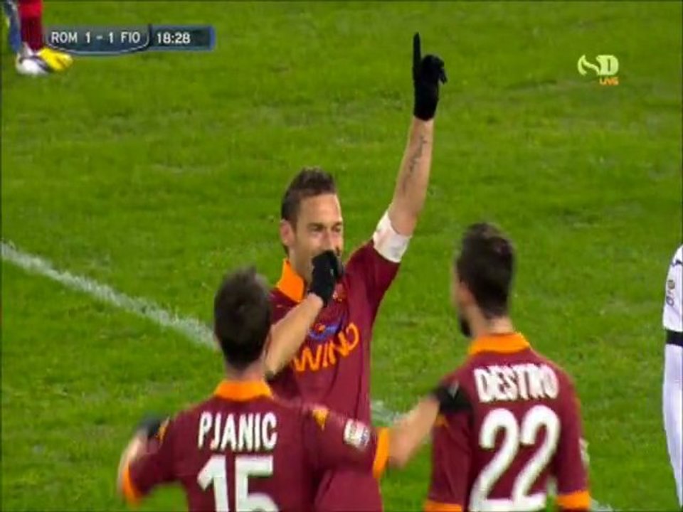 A.S. ROMA - Fiorentina (Francesco TOTTI 2-1)