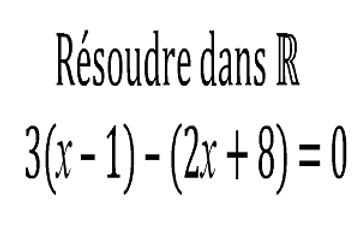 Équation du premier degré - 2nde