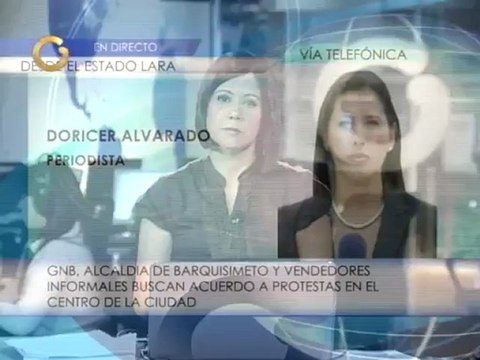 Autoridades se reúnen con buhoneros en Barquisimeto para buscar acuerdos ante protestas