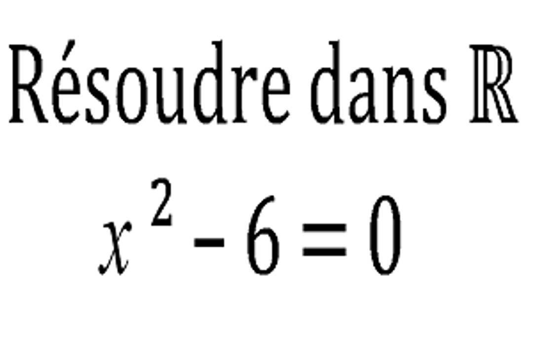 Équation du second degré - 2nde