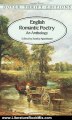 Literature Book Review: English Romantic Poetry: An Anthology (Dover Thrift Editions) by William Blake, William Wordsworth, Samuel Taylor Coleridge, Lord Byron, Percy Bysshe Shelley, John Keats, Stanley Appelbaum