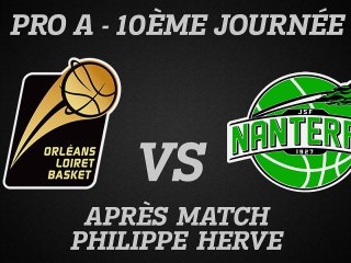 Réactions de Philippe Hervé - J10 - Réception de Nanterre