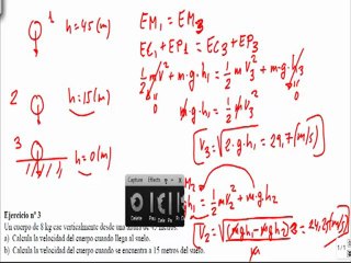 Energía y trabajo 1º Bachillerato ejercicio 3